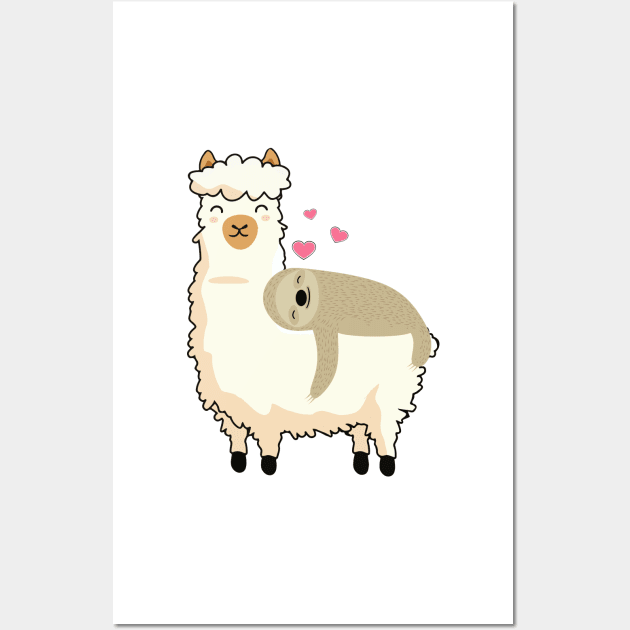 Llama and friend Wall Art by Schadow-Studio